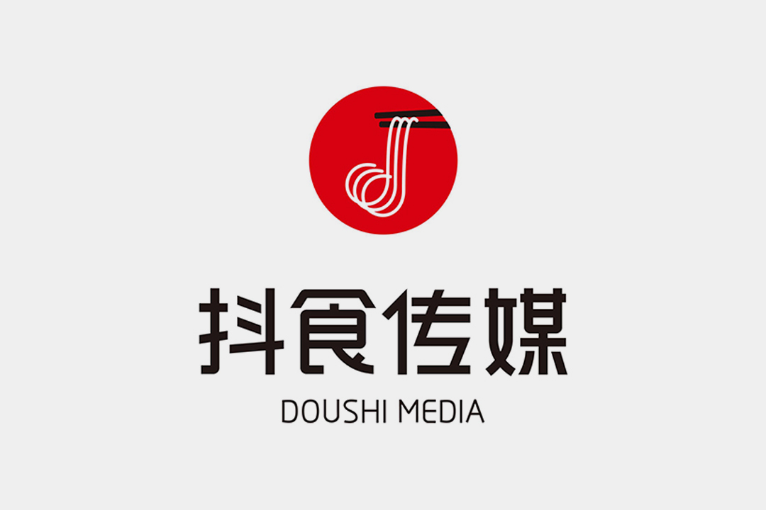 抖食传媒标志设计